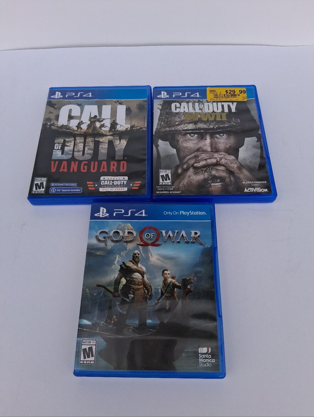 PlayStation 4 Games Include Call Of Duty WWII, Call Of Duty Vanguard& God Of War